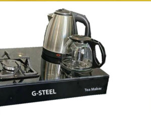 اجاق گاز 2 شعله با چای ساز مدل D.STEEL 1250 | اجاق گاز 2 شعله رومیزی دی استیل